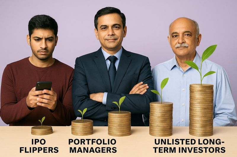 Investor Behaviour Analysis (2015–2025): IPO Flippers, Portfolio Managers, and Long-Term Unlisted Investors